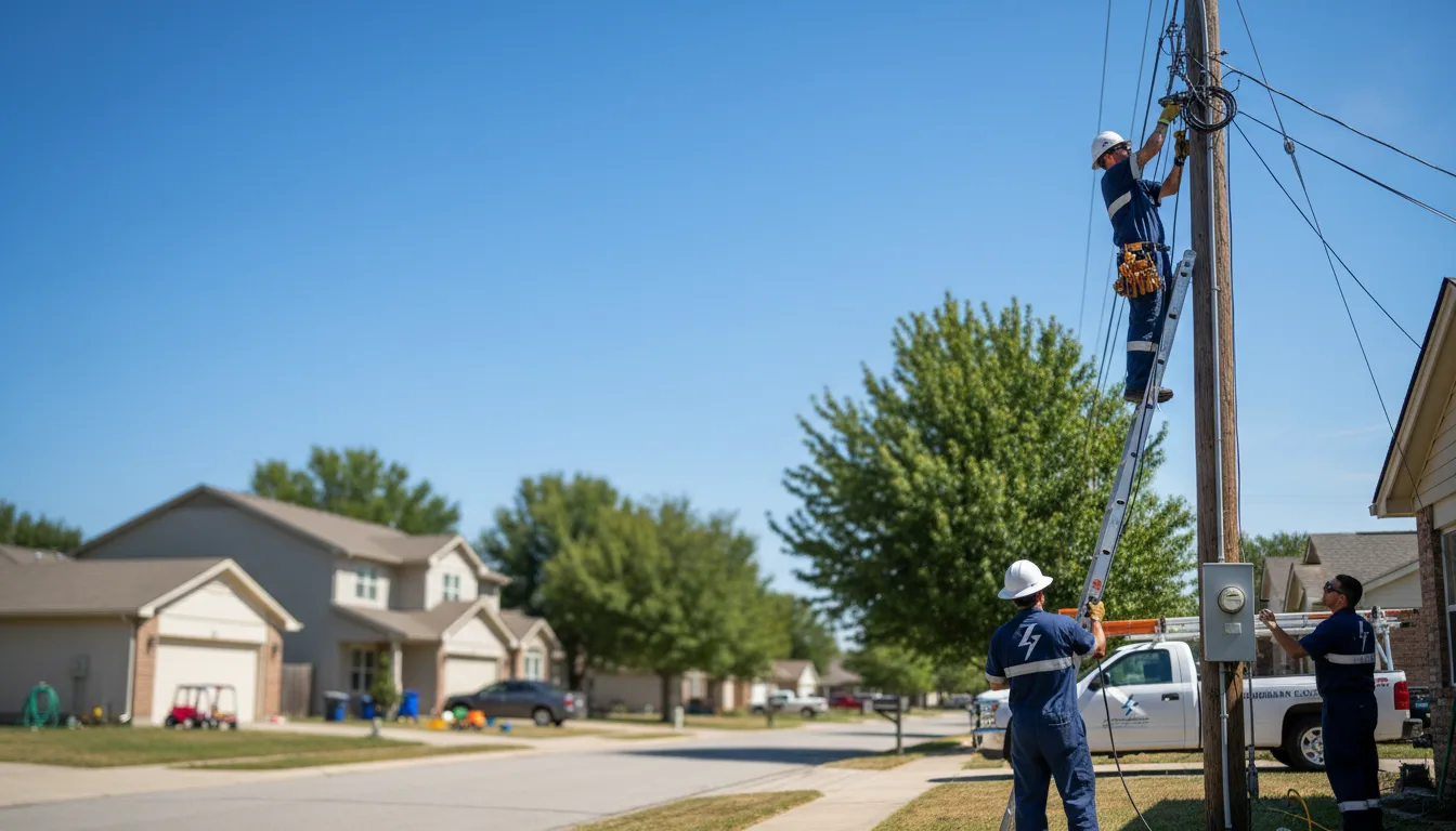 Residential electrician providing installation services in Montvale, VA
